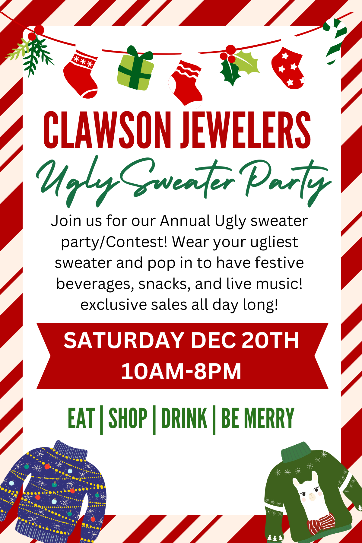 Xmas party clawson jewelers 2025